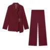 5 Colors Boutique HOT Sale 2 PCS Set Luxury Women Blazer Pants Set Elegant Formal Office Business Suit Ladies Luxury Clothing Supplies