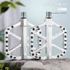Titanium Alloy Axle 7 Colors  BMX Road  Mountain Bike Pedals Aluminum Alloy Three Bearings Titanium Alloy High-Strength Oversized Anti-Slip Treads Steel Spindle Bicycle Parts Accessories