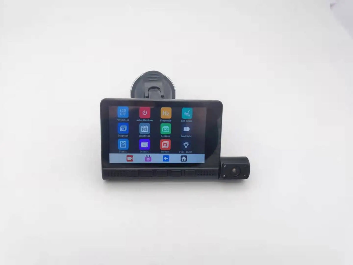 4 In 1Car DVR Dash Cam for Cars 3 Lens Video Recorder Carplay Mirror Black Box IPS 1080P HD Touch Screen Car Safety  Accessories