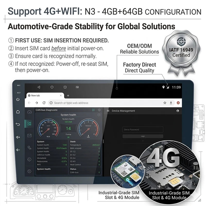 NEW Arrivals  10 Inch Single Knob UIS8581A Android Car GPS Stereo Android 12 UIS8581A Octa Core QLED 4G LTE GPS Navigator  Wireless CarPlay