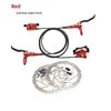 NEW SET  Purple/Blue/Black/Red Color Hydraulic Disc Brake Set Aluminum Alloy BMX Road Mountain Bike Oil Brake Lightweight Dual-Sided Dual-Piston Universal 160mm Rotor Bicycle Parts Accessories