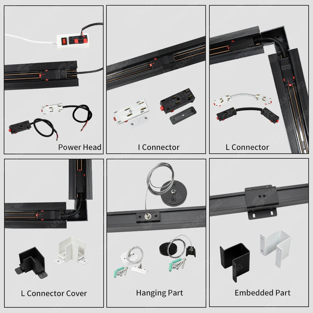 NEW Arrivals Home Business Office Restaurants Professional Smart 2.4G TUYA APP Wi-Fi Bluetooth Magnetic LED Track Light System Demo Box Portable Custom Sample Box Show Magnet Track Light