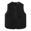 8 Colors New Autumn Winter Warm Two Sided Fleece Vest Jacket Home Wear Pullover Blouses Clothes New Fashion Round Neck Clip Wool Vest Women Clothing Supplies
