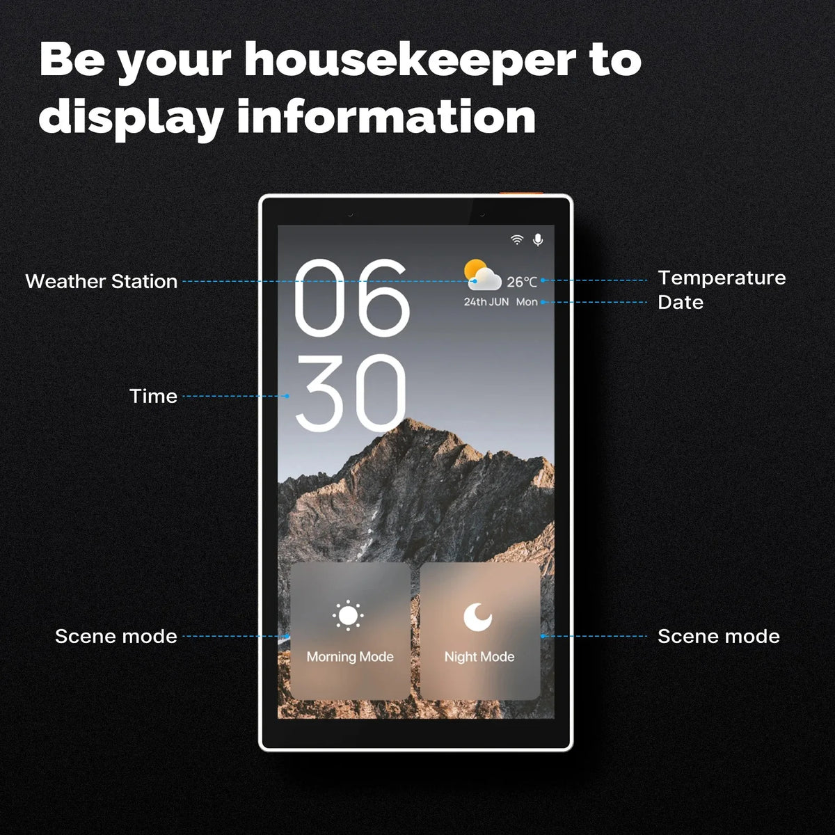 NEW Arrivals 5* Inch  Standard Touch Screen Alexa AI Home Automation Wi-Fi Smart Home Touch Control Panel Screen