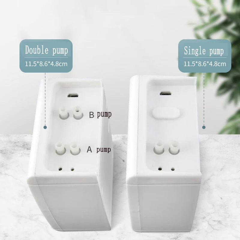 NEW Arrivals Garden Drip Irrigation Device Double Pump Controller Timer System, Solar Energy Intelligent Automatic Watering Device for Plants Trees Flowers Garden Watering Accessories