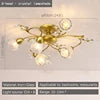NEW Arrivals American Pastoral Ceiling Light Creativity Flower Living Room Dining Room Bedroom Home Decoration French Golden Ceiling Lamp Home Lighting Supplies