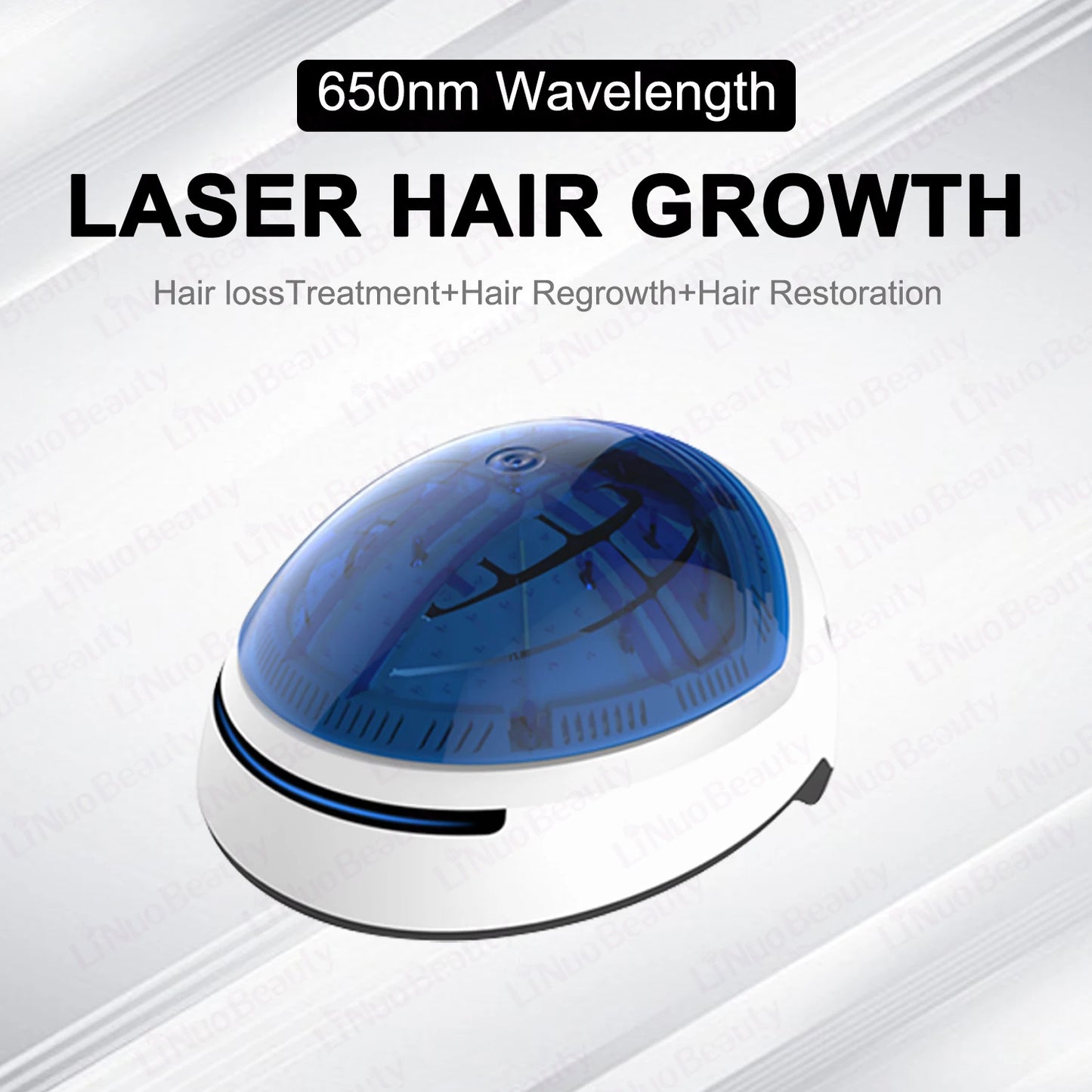 NEW 204 Diodes EMS Medical Laser Hair Growth Scalp Blood Circulation Helmet 650nm Red Light Therapy Cap Anti Hair Loss Baldness Treatment Hair Regrowth Device Women Men Hair Care Supplies.