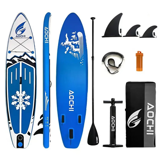 NEW Set Sea Ocean Rivers Lakes  Durable Drop Stitch Material Inflatable Stand-Up Paddle Board Paddle SUP Board Paddleboarding Accessories Kayak Canoe Surfing Board Adults Water Sports Supplies