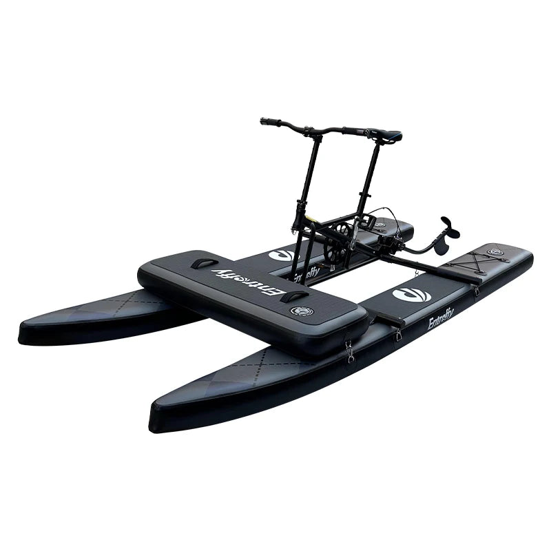 5 Years Warranty Top Quality Single & Double Multi-Inflatable Water Bike, Quick Assembly Convenient Style Water Bicycle Sea Ocean Lakes River Water Skiing Bike Water Sport Supplies