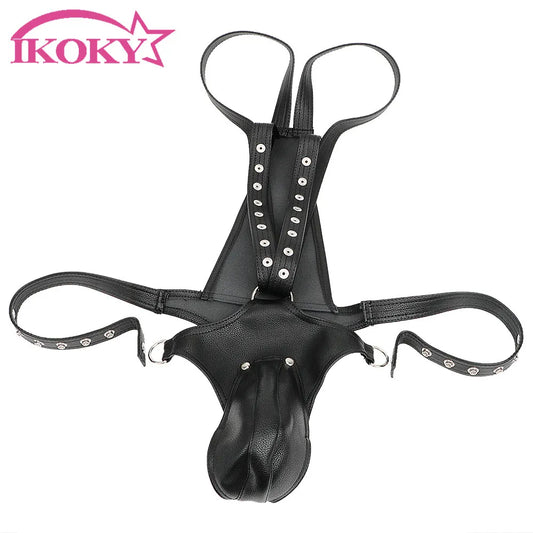 IKOKY SM Self Bondage Male Pants G Strings Sexy Underwear Sex Toys for Man Adult Games Role Play Erotic Products