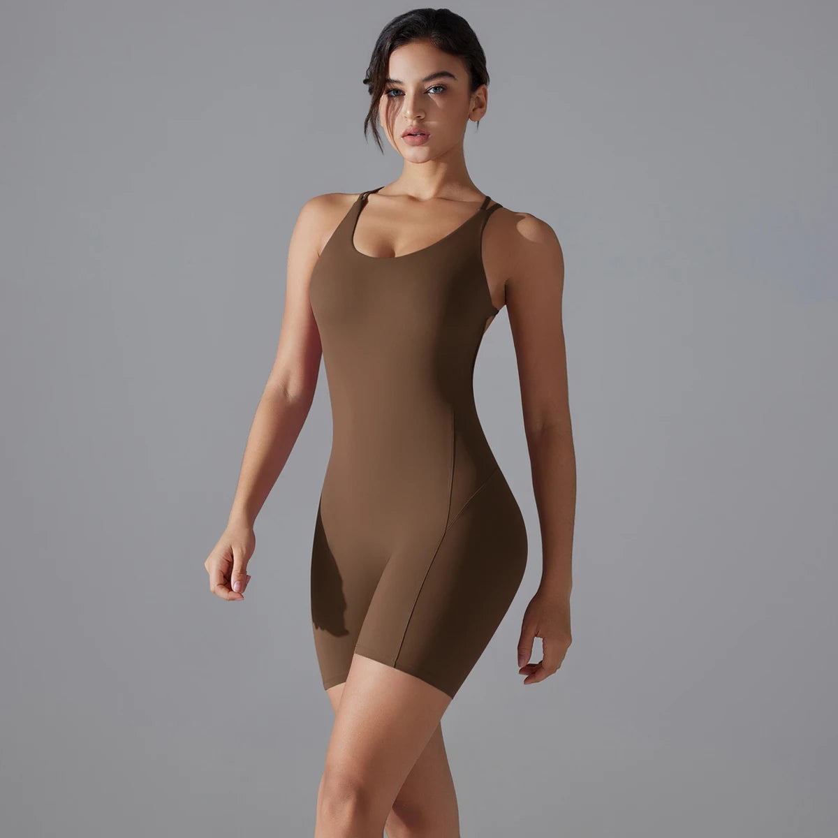 8 Colors S-XL One Piece Bodysuit Women Fast Dry Sexy Peach Butt Lift Yoga Fitness Beauty Back Gym Sports Yoga Jumpsuit Outdoor Running Cycling Sports Apparel Supplies.