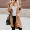 8 Colors S-2XL Women's Top Quality Long Sweater Cardigan Pocket Knitting V-Neck Winter Warm Outerwear Sweater With Pockets  Long Jackets Ladies Casual Clothing Supplies