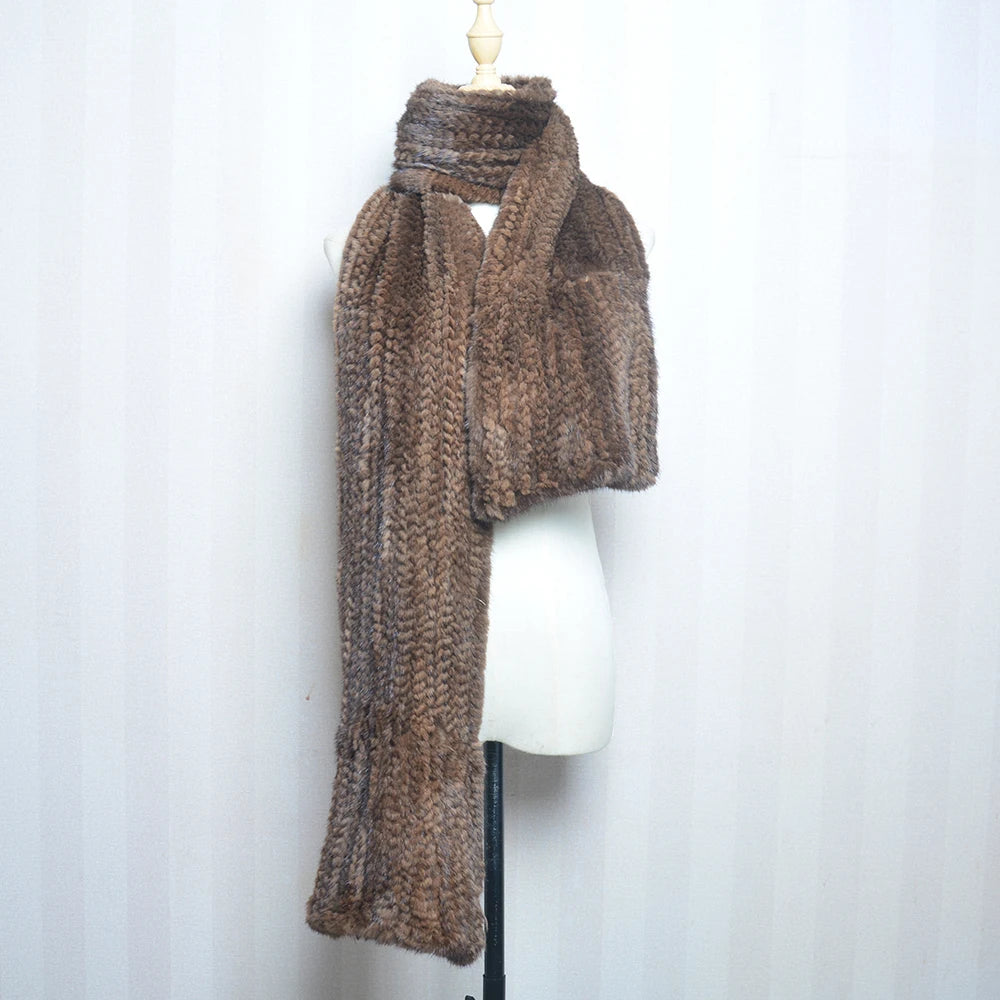NEW Arrivals Lady Luxury Authentic Real Mink Fur Shawl Scarf Winter 100%Natural Women Mink Fur Real Scarf Shawl Fashion Genuine Mink Fur Ponchos Girls Ladies Luxury Fashion Apparel Accessories Clothing Supplies