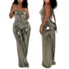 New Arrivals S-2XL Women Jumpsuit  Trendy Fashion Shiny Evening Party Night Clubwear Backless Sexy Jumpsuit