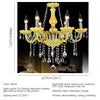 Home Villa Living Room 6/8/15/18 Lights Maria Theresa European Luxurious Crystal Pendent Lamps Yellow Candle Lamp Warm Art Decor Living Room Bedroom Restaurant Hotel Villa Chandelier