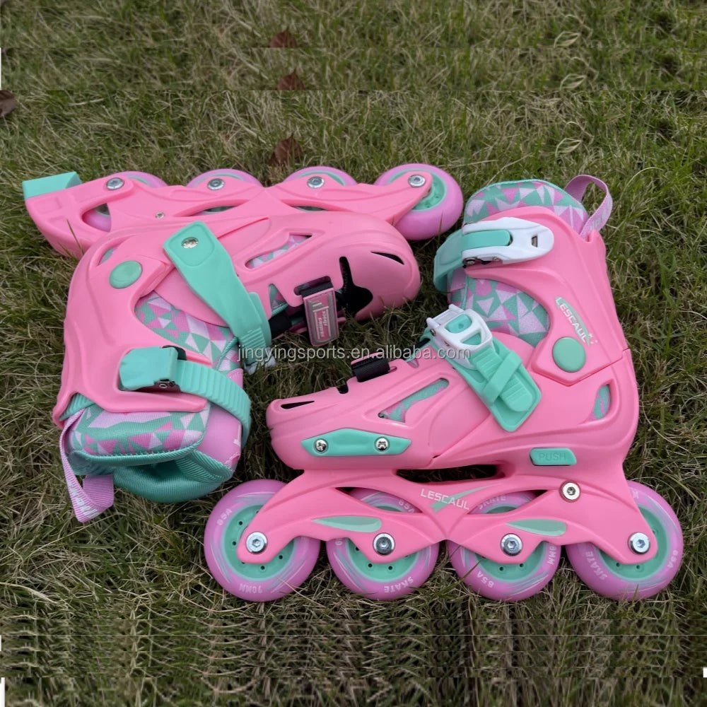 28-39 Size Children's CR7 Kids Roller Skates PP Hard Boot Shell Adjustable Skating Inline Skate Shoes  Children Retractable Roller Shoes Outdoor Sports Supplies