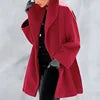Just Arrived 8 Colors S-5XL Plus Size Women Winter Warm Loose Casual Coats Autumn Single Breasted Windbreakers Jackets Women Solid Long Sleeve Office Ladies Outerwear Luxury Tops