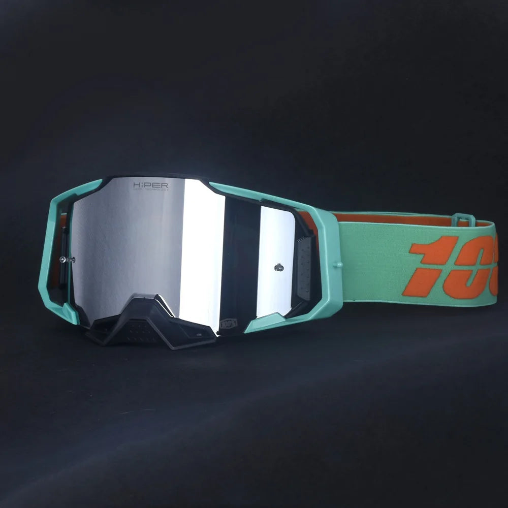 28 Colors New Upgrade Version Motocross Motorcycle Goggles Off-Road Quick Release Helmet Eyewear Can be Equipped with Myopia Glasses  Riding Skiing Glasses