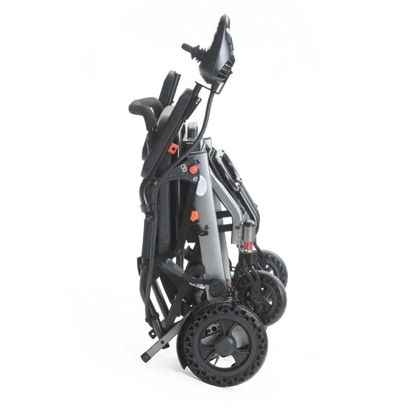 HOT SALE High Quality Lightweight Foldable Aluminum Alloy Electric Wheelchair with Remote Control for Disabled Paralyzed Elderly People Home Outdoor Mobility Supplies
