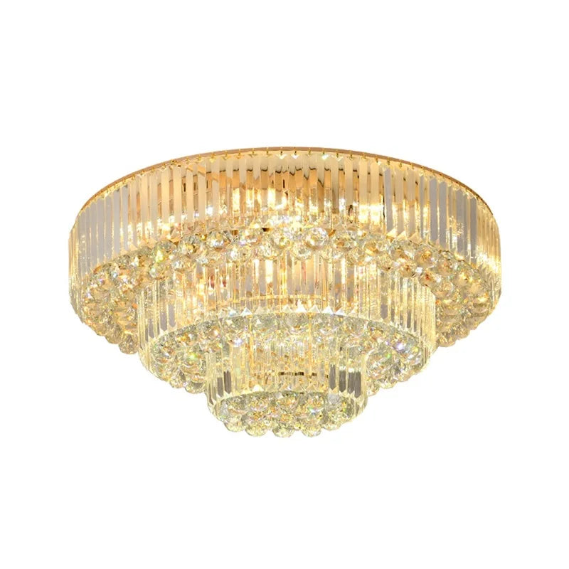 HOT SALE Villa Home Luxury K9 Crystal Chandelier 5 Years Warranty Contemporary Square Gold Luxury Ceiling Light LED Creative Crystal Lamp Fixtures Home  Decoration Lighting Supplies
