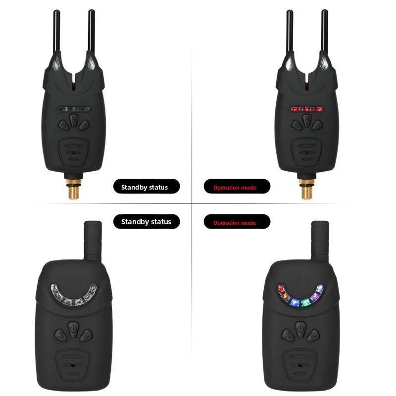 One to Six Set Wireless Fishing Electronic Alarm JY-7 European Carp Fishing Gear ABS Material  Fishing Accessories