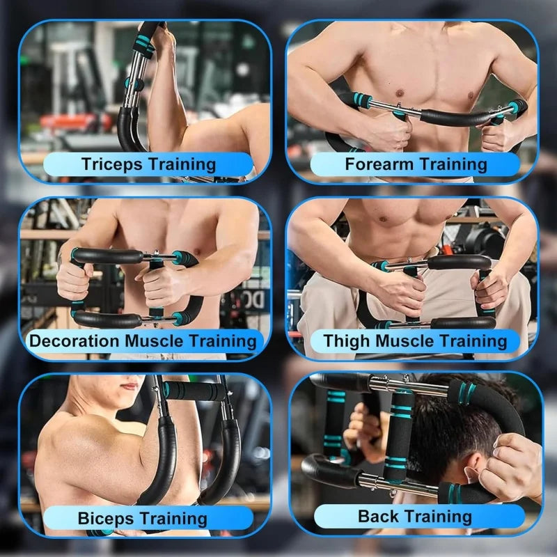 Awaken Your Muscles Adjustable Twister Arm Trainer Portable Forearm Strengthener Power Arm Exercise Equipment Home Workout Spring Strengthener Gym Fitness Accessories