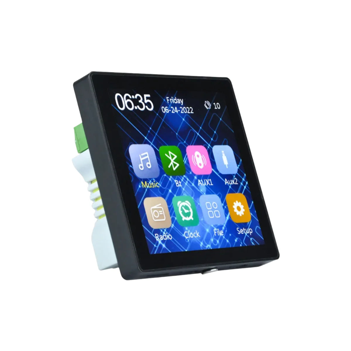 NEW Arrivals 4-Channel 25W for Bluetooth Wall Amplifier 4-Inch Touch Screen Smart Home Audio Host for Radio Wireless Receiver Amplifier Home Smart Life Supplies
