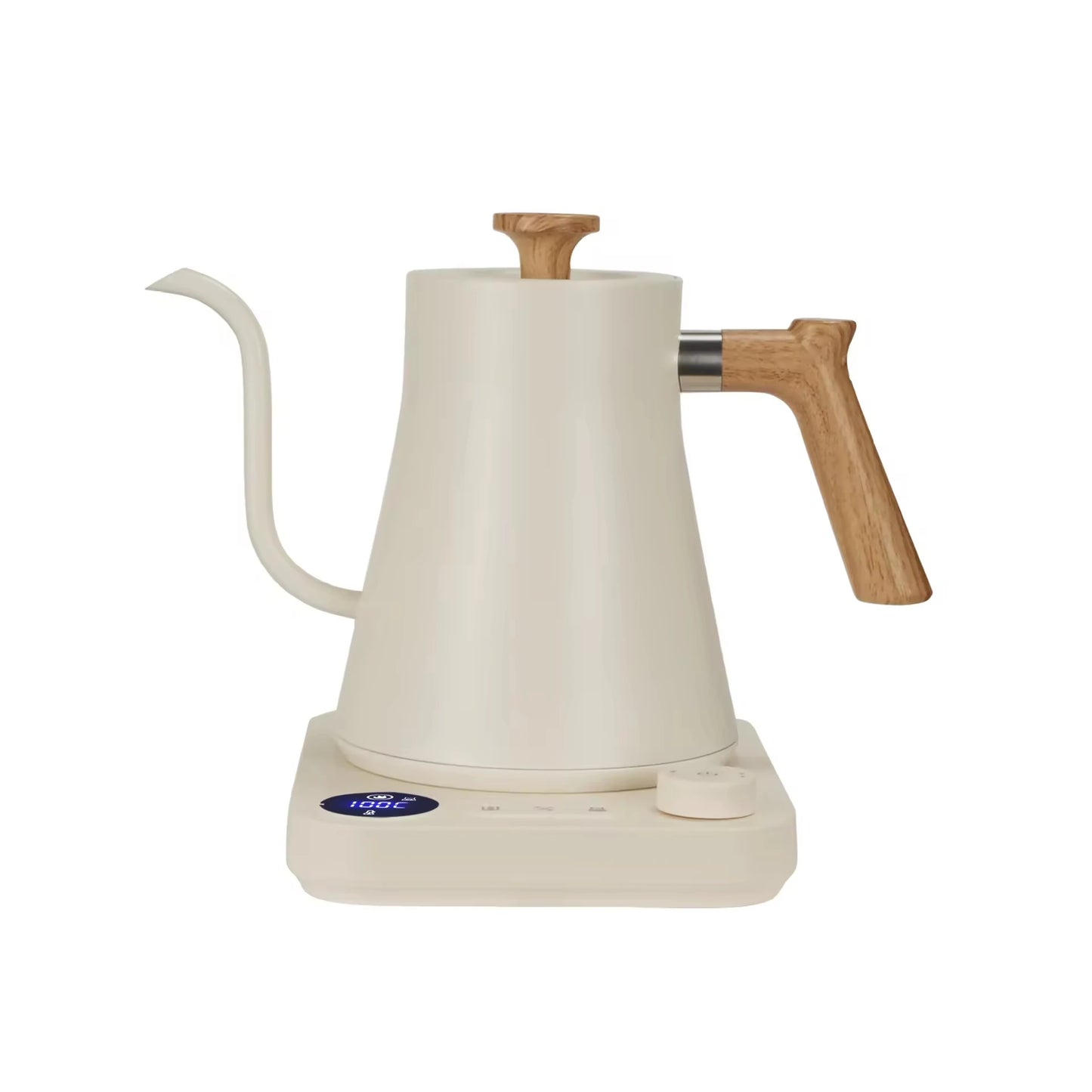 White/Black Color UK/AU/EU/US Plug Cross-Border Gooseneck Electric Kettle Intelligent Constant Temperature Electronic Digital Screen Display Hand Pot New Coffee Tea Brewer Temperature Control Household Drinkware Appliances