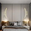 Modern Minimalist Linear Wall Sconce Luxury Long LED Wall Lamp Bedroom Bedside TV Background Wall Corridor Decor Wall Light