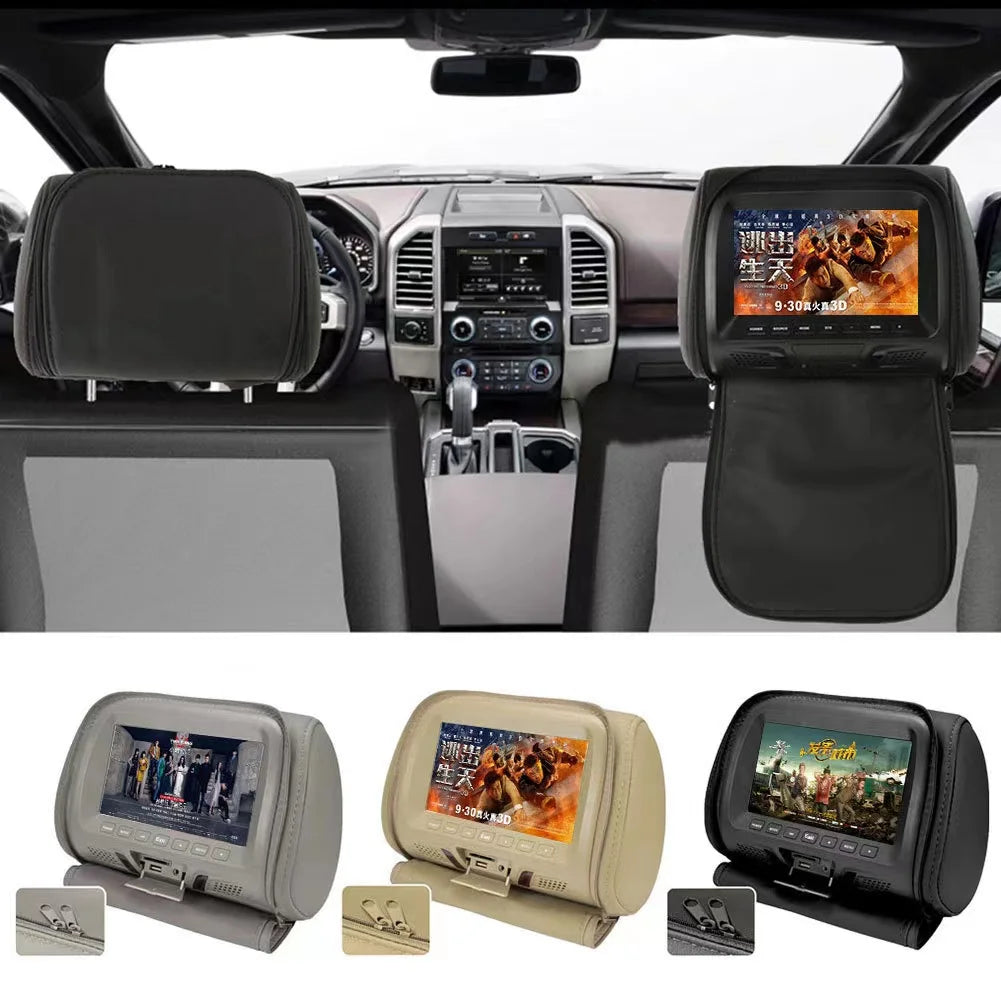 7inc Car Back Seat Headrest Android Player Monitor DVD Player MP5/AV Car Headrest With USB SD TF Card  Monitor Car Auto Parts