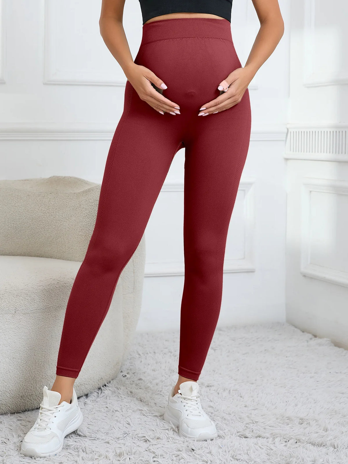 NEW Arrivals 7 Colors Women's Maternity Pants High Waist Leggings Quick-Dry Moisture-Wicking Elastic Belly Support New Design Pants Outdoor Hiking Fitness Activewear Sportswear
