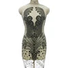 18 Colors One Size (86x45cm) Women's Luxury Rhinestones Crystal  Bodice Appliques Crystal Panel Celebrities Dress Wedding Guest Party Prom Sexy Evening Party Mini Gown Ladies Luxury Clothing Supplies
