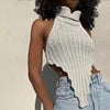 8 Colors S-3XL Women Irregular Sexy Tops Vest Knitwear Sweater Fashion Clothing Blouses Pullovers Turtleneck Sweaters Women Knitted Vest Women Casual  Apparel Accessories