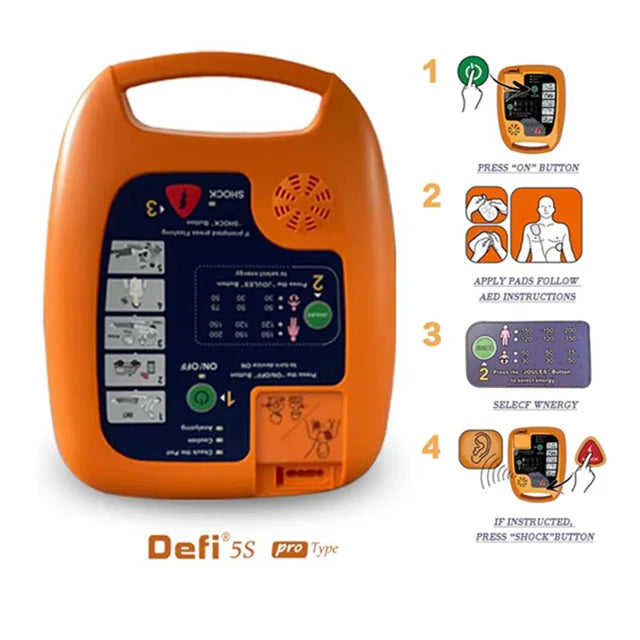 HOT SALE Home Travel Emergency Heart Aid CPR First Aid Instrument Defibrillator Automatic Defi5S PRO Health Care Supplies