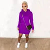 8 Colors S-2XL European and American Autumn Winter Warm Women Fleece Suit Hoodie Jogger Casual Hooded Dress Women Winter Warm Outerwear Casual Streetwear Clothing Supplies