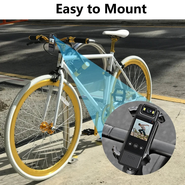 NEW Arrivals L12WIFI 180 Degrees Rotation Night Vision Spy Camera Camcorder Outdoor Cycling Hiking Sports Business Conference Video Recording Camera Security Accessories