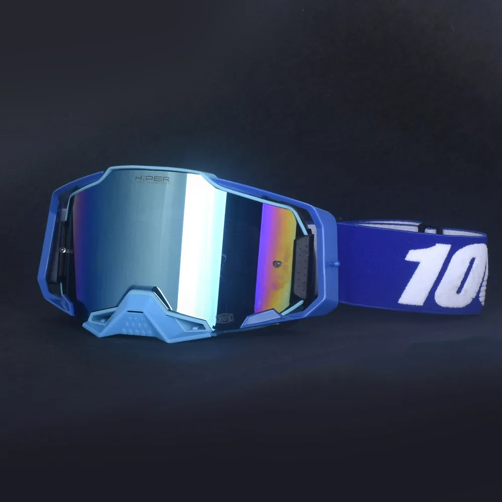 28 Colors New Upgrade Version Motocross Motorcycle Goggles Off-Road Quick Release Helmet Eyewear Can be Equipped with Myopia Glasses  Riding Skiing Glasses