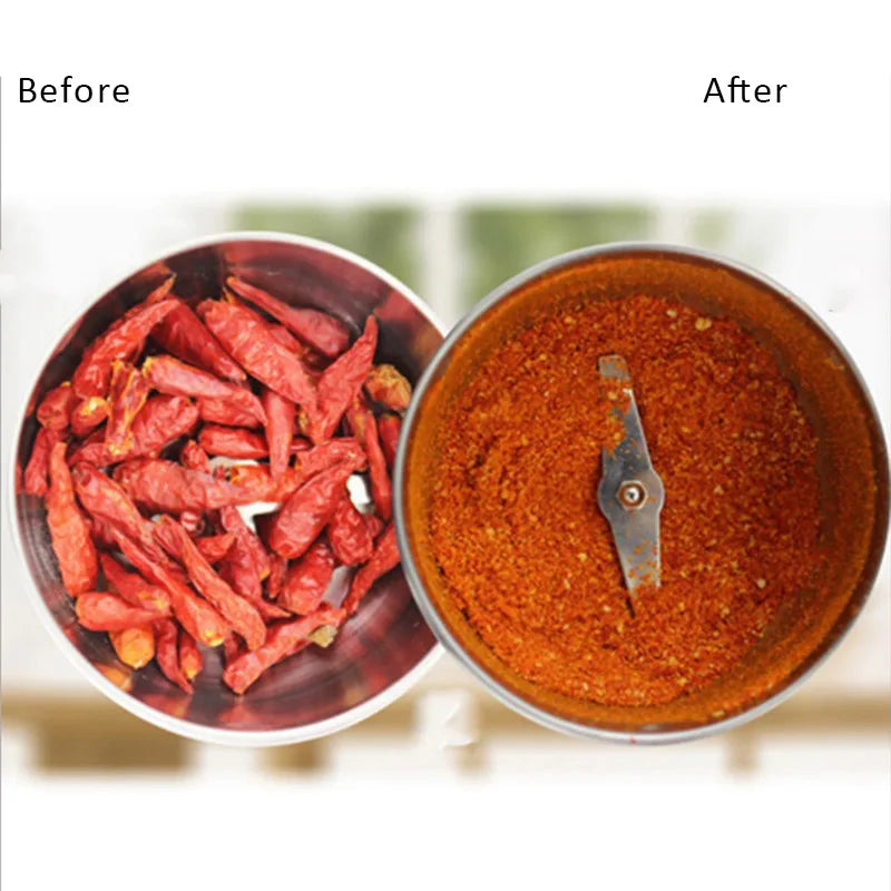 The Best Price  Multi-Functional Electric Grinder Grains/Nuts/Spices/Herbs/Coffee Bean Grinding Machine Kitchen Accessory With EU Plug Home Kitchenware Supplies