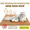 Automatic Heat Pet Mat Self-Warming Dog Cat Bed Pad 7 Colors 5 Sizes Removable Machine Washable Cover Cozy Warming Cushion All Seasons Cloth Pets Supplies