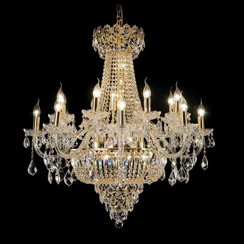 HOT SALE Maria Theresa Art Decor Villa Home Custom K9 Crystal Murano Glass Villa Large Ceiling Light Hanging Pendant Lights Maria Theresa High Crystal Luxury Led Modern Luxury Chandeliers 3 Years Warranty