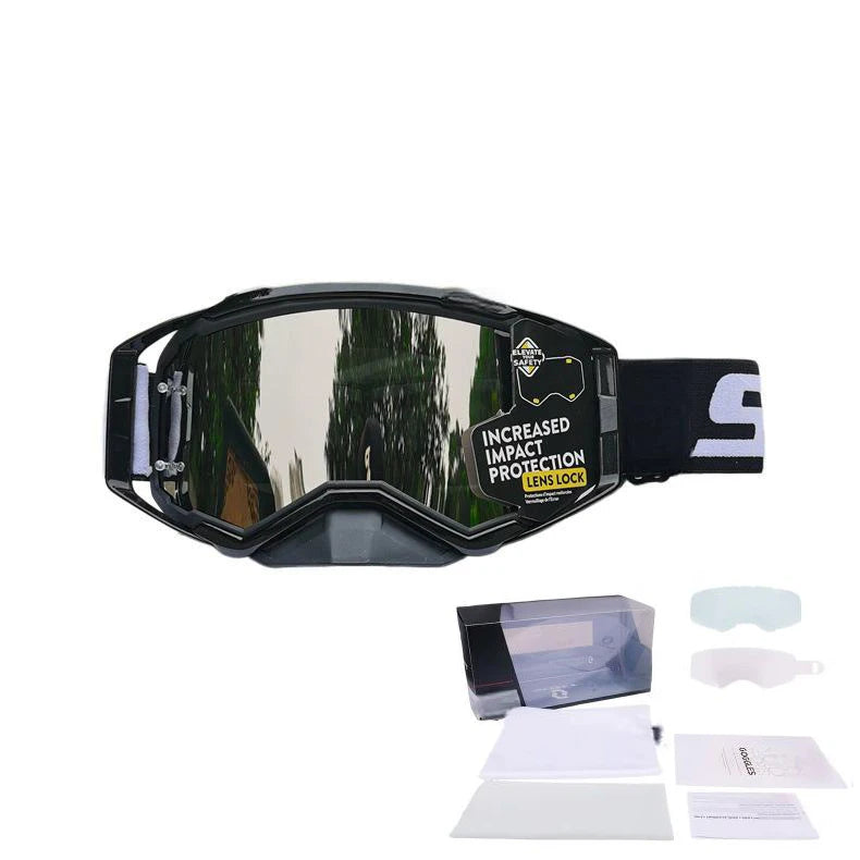 NEW American Motocross Motorcycle Top Quality Professional Goggles Halley Riding Eyewear Windproof Sports Glasses with Display Box Set