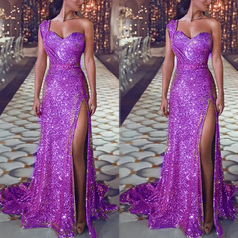 Mother of Bride 10 Colors S-5XL Plus Size Women's Rose Gold Sequin Wedding Dresses Formal Sparkly Bridesmaid Bridal Evening Gowns Glitter Mermaid Clothes Wedding Evening Prom Party Dress Ladies Luxury Apparel Supplies
