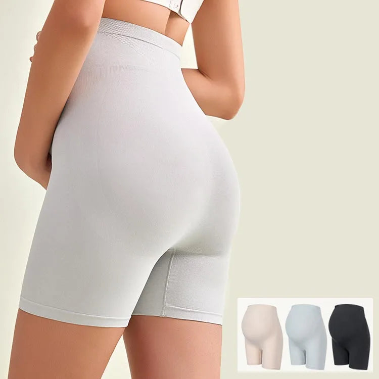 NEW Arrivals Women's Maternity Safety Shorts Summer Thin Seamless Anti-Exposure Under Shorts Plus Size High Waist Belly Support Bottom Shorts Pregnancy Apparel Accessories
