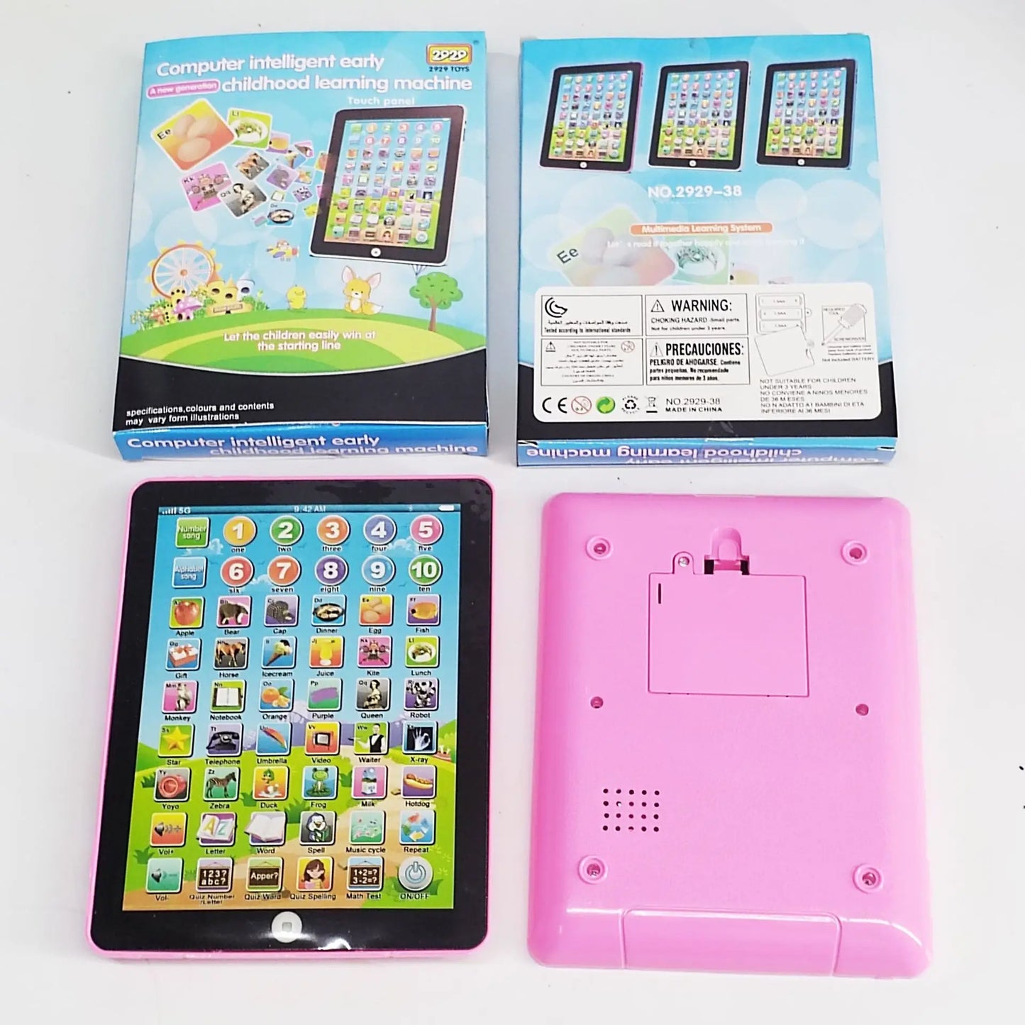 Electric Kids Study Laptop Toys English Learning Pad Educational Tablet for Children