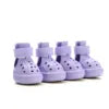 NEW Arrivals 8 Colors Hot Summer Pavement Dog Rain Shoes with Holes Anti Slip Paw Protectors Waterproof Noctilucent Dog Boots Night Walking Anti-Lost Shoes Pets Apparel Accessories
