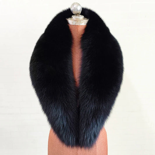100% Real Fox Fur 33 Luxury Colors Custom Size Natural Silver Red Fox Fur Long Collar Scarf for Women & Men Detachable Breathable Winter Warm Wedding Guest Evening Business Party Prom Ladies Luxury Apparel Accessories