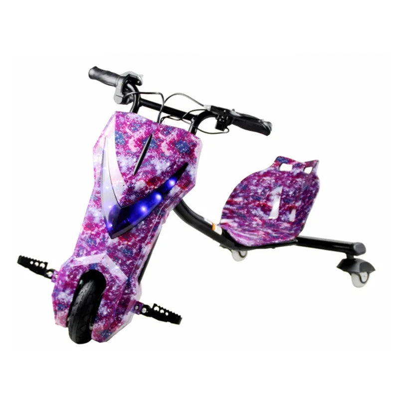 HOT SALE (Few Units Left) NEW 8 Colors Children's Kids Electric Scooter Foldable Height Adjustable Double Brake Drift Kart Light Remote Control Aluminum Alloy 15km/h