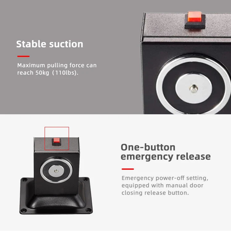 Home Office Fireproof Emergency Exit  Auto Release Floor and Wall Mounted Door Holder Electronic Magnetic Door Stopper