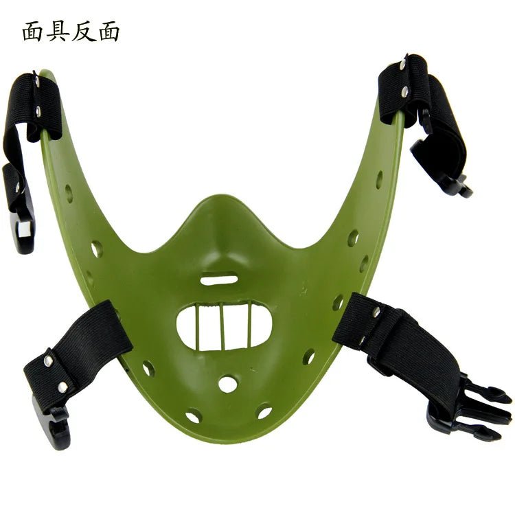 Hannibal Masks Horror Hannibal Scary Resin Lecter The Silence of The Lambs Masquerade Cosplay Party Halloween Mask 3 Colors