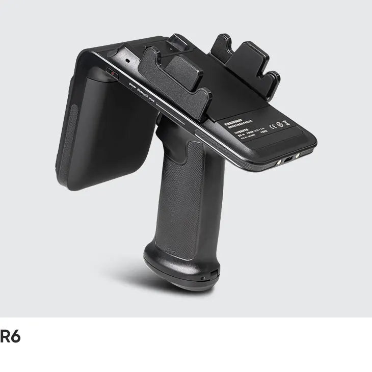 HOT SALE Few Units Left  R6 UHF RFID Handheld PDA Long Range Android/iOS   Wireless Bluetooth  2D Scanner CPU  R6 UHF RFID Reader Warehouse Logistics Business Instrument